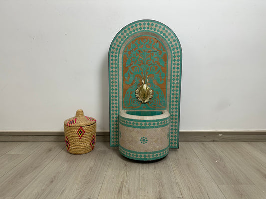 Verdant Elegance Moroccan Fountain – A Nature-Inspired Masterpiece