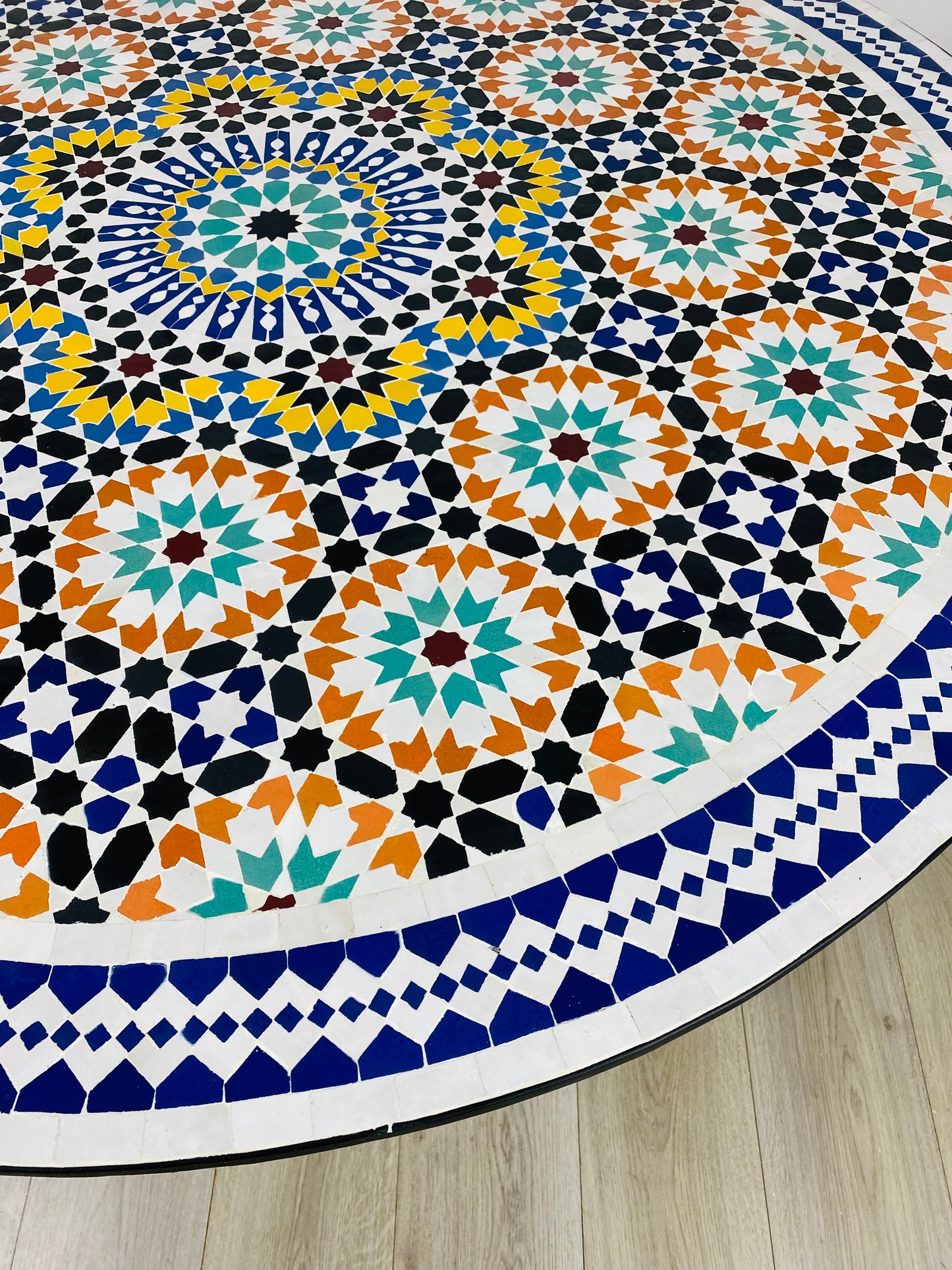 Handmade Moroccan Zellige Mosaic Table – A Timeless Masterpiece