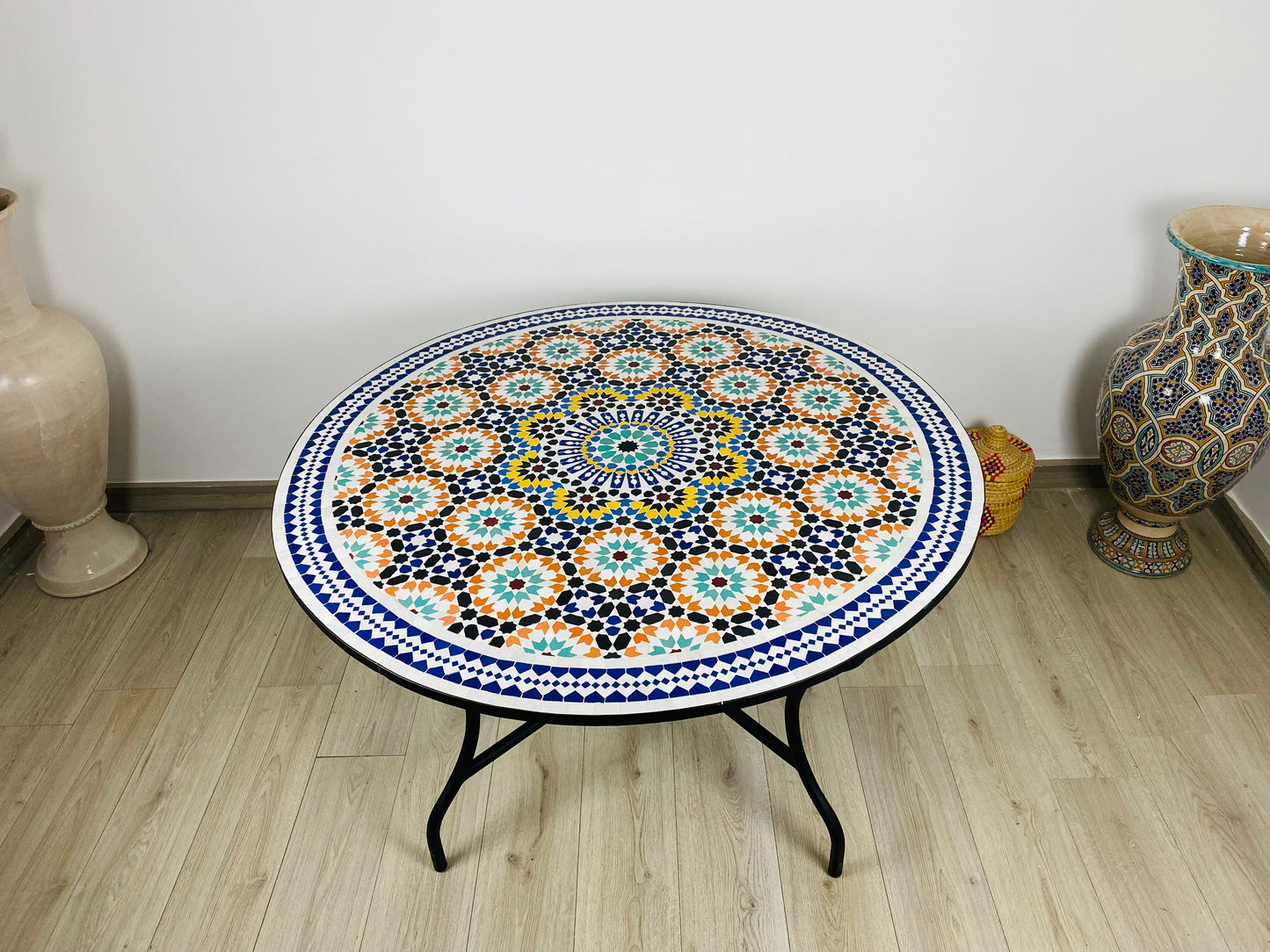 Handmade Moroccan Zellige Mosaic Table – A Timeless Masterpiece