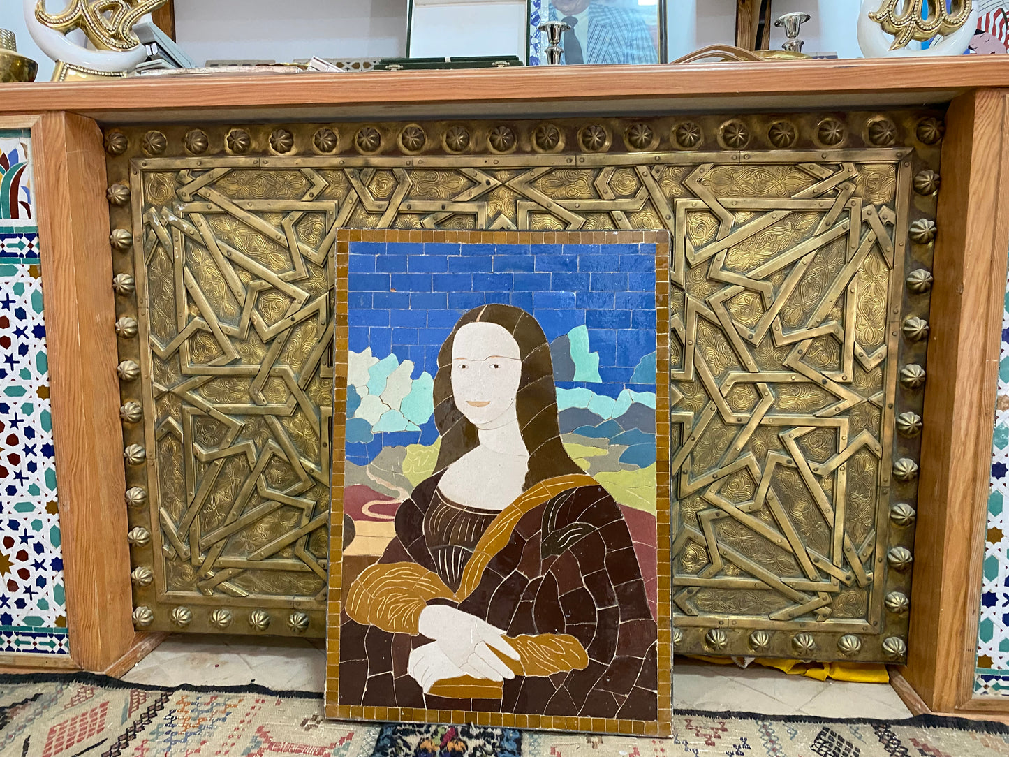 The Mosaic Mona Lisa – Moroccan Zellige Masterpiece