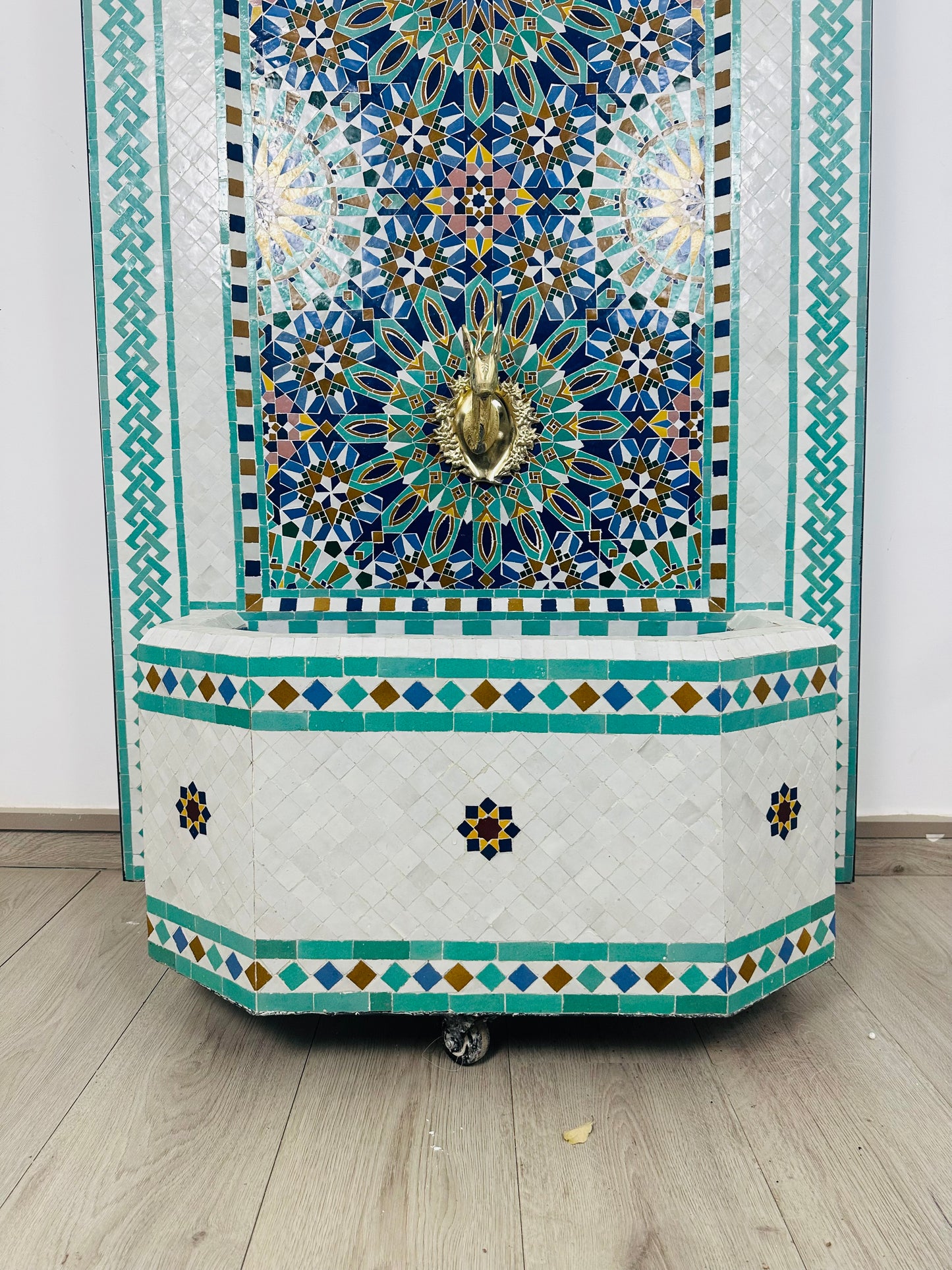 Turquoise Radiance Moroccan Fountain – A Timeless Masterpiece