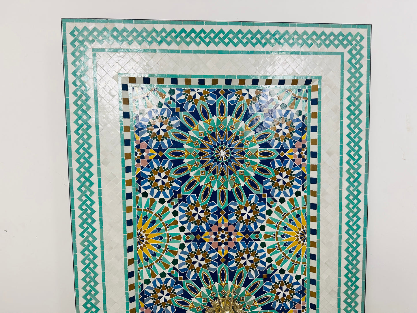Turquoise Radiance Moroccan Fountain – A Timeless Masterpiece
