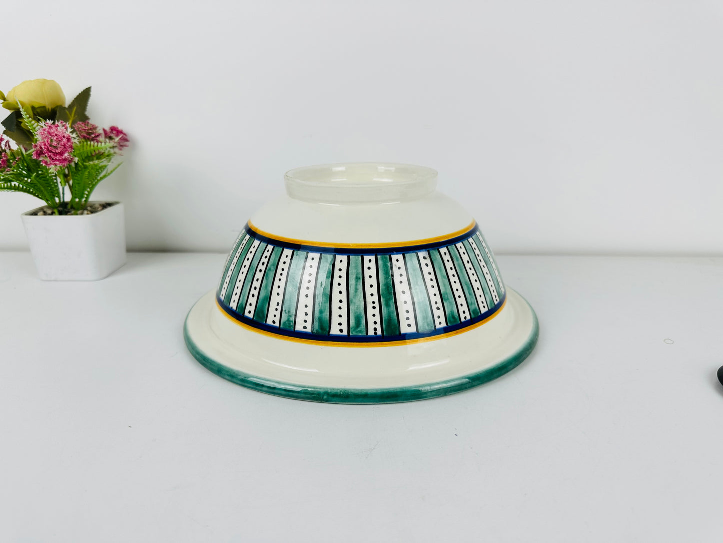 Moroccan Mosaic: Handcrafted Ceramic Sink with Colorful Moroccan-Inspired Design