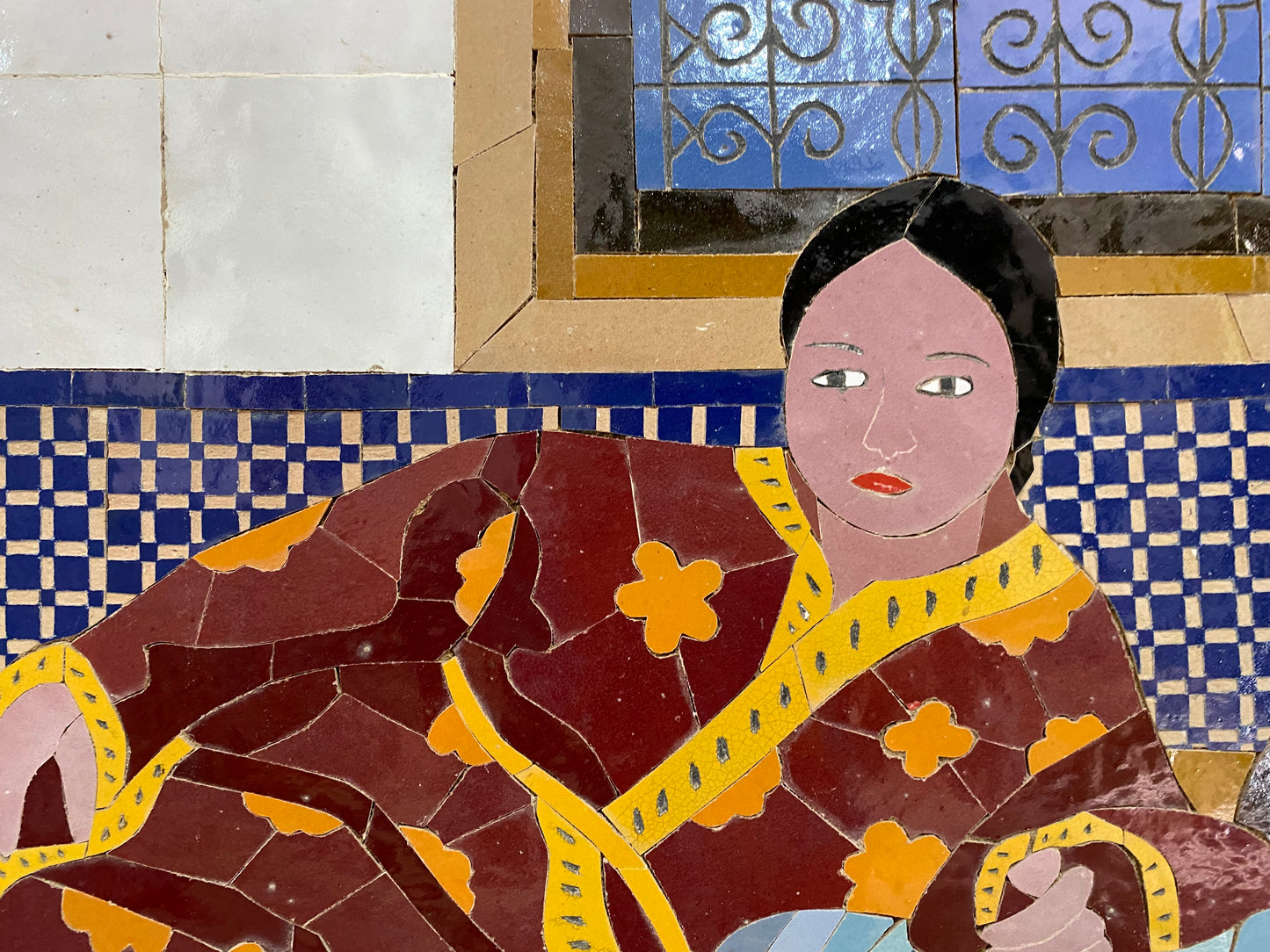 The Moroccan Odalisque – Handcrafted Zellige Mosaic