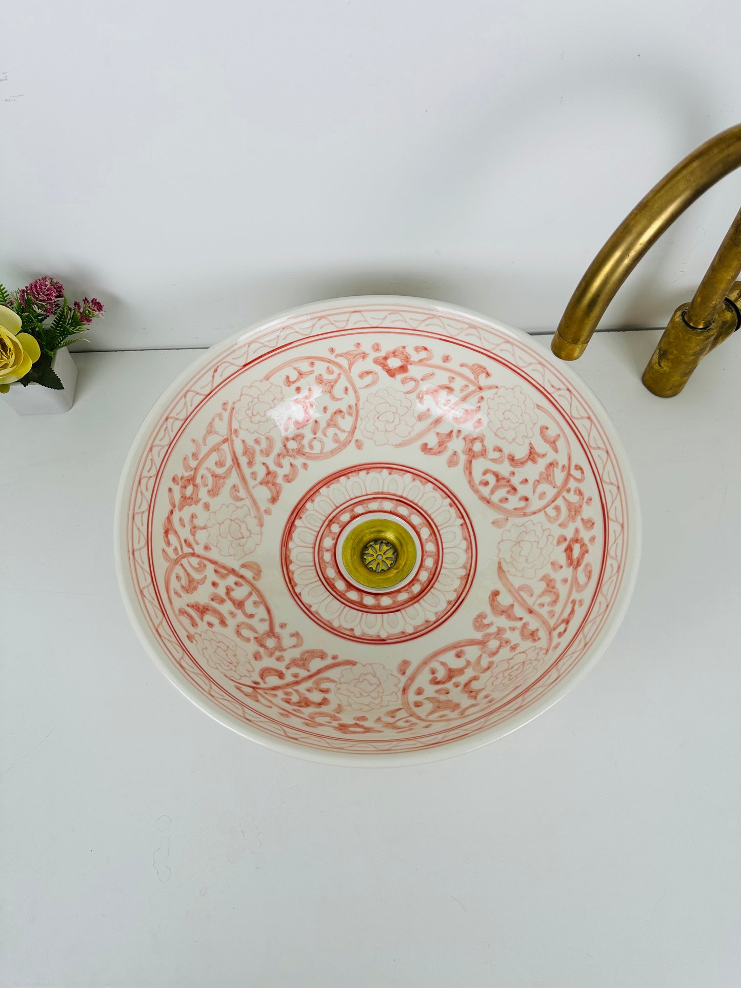 Handmade Ceramic Sink with Natural Tone
