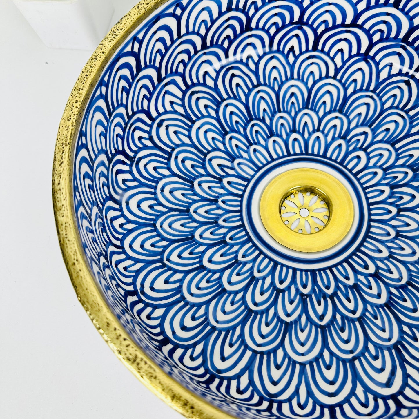 Azure Waters: Handcrafted Ceramic Sink in Azure Blue Shade