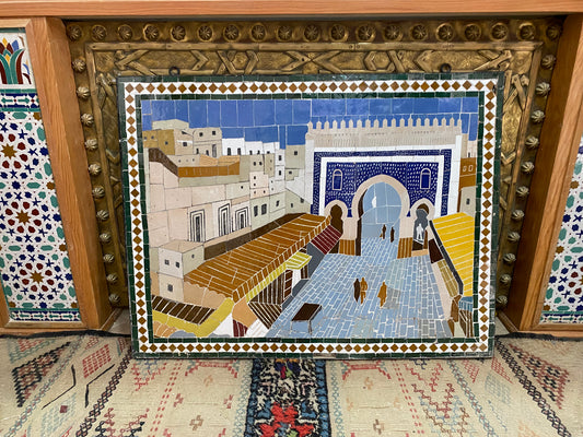 Mosaic Masterpiece: The Iconic Bab Bou Jeloud in Fez, Morocco
