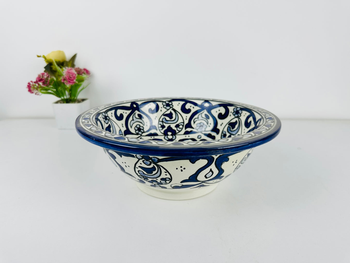 Admiral's Dream: Handcrafted Ceramic Sink in Admiral Blue