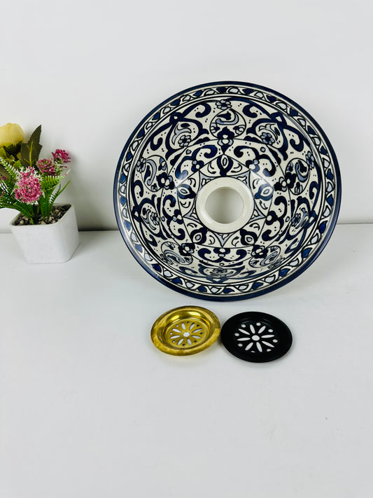 Admiral's Dream: Handcrafted Ceramic Sink in Admiral Blue