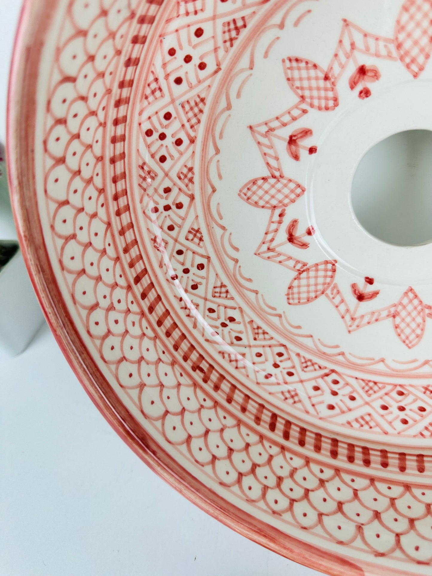 Strawberry Splash: Handcrafted Ceramic Sink in red shade