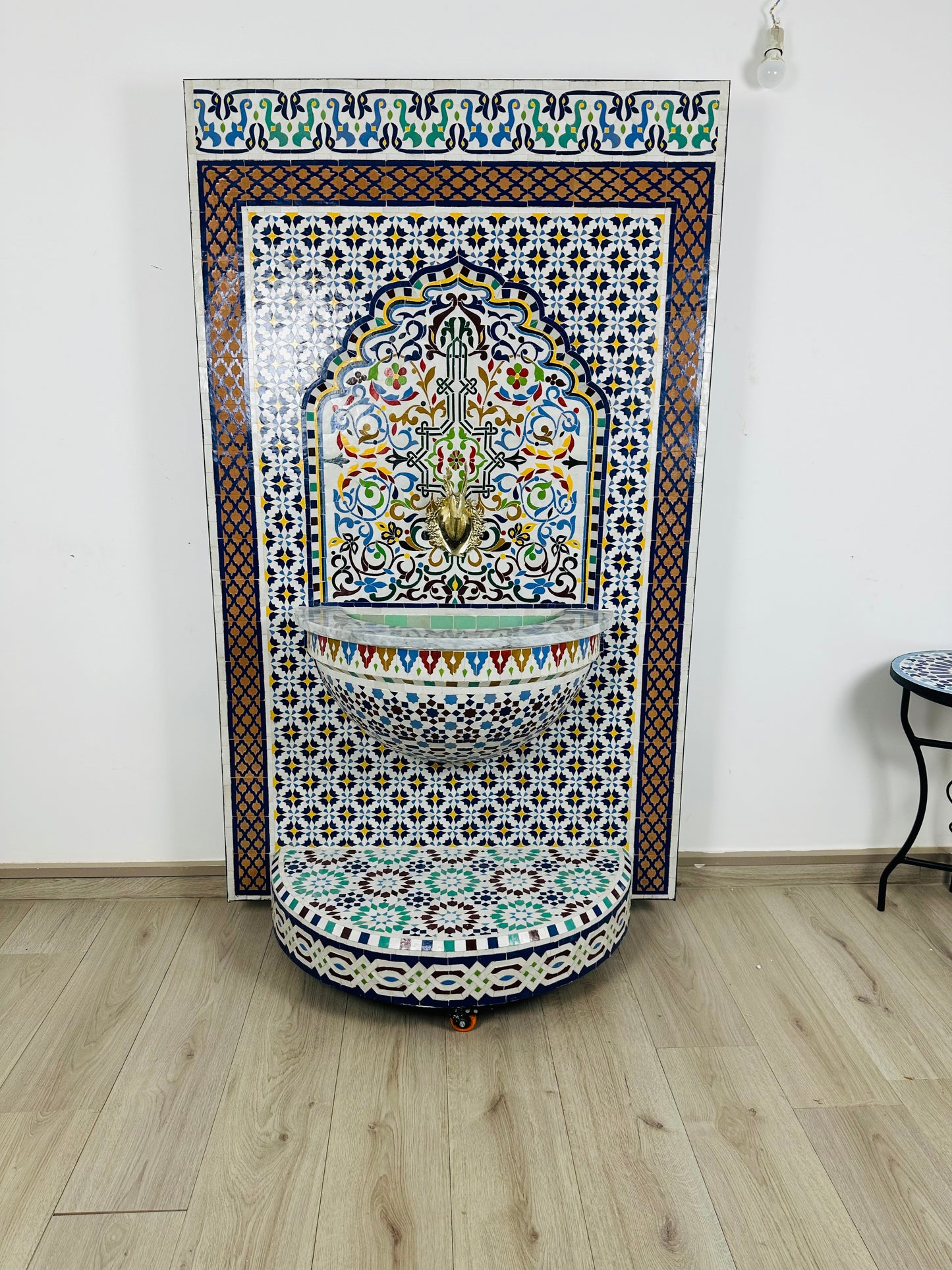 Moroccan Zellige Fountain – A Masterpiece of Art & Functionality