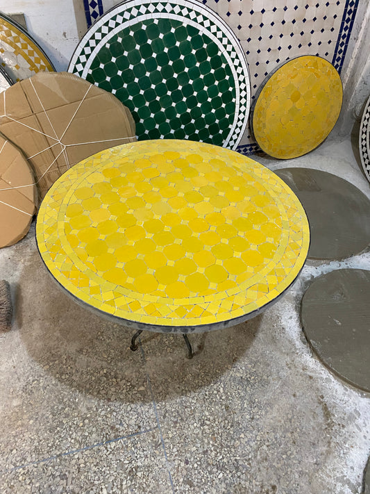 Golden Sunshine Mosaic Table