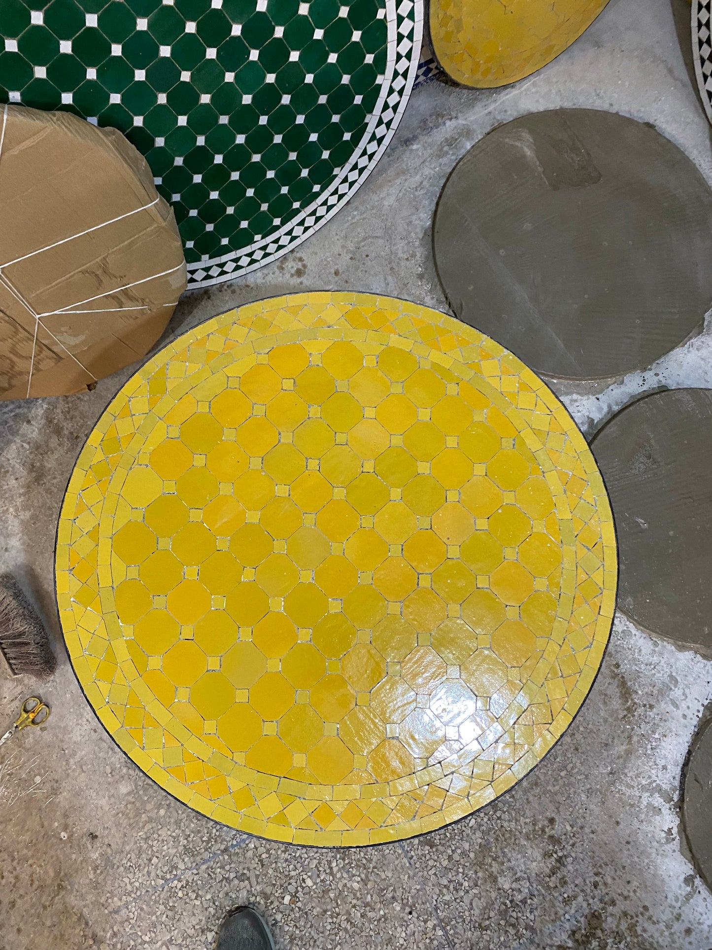 Golden Sunshine Mosaic Table