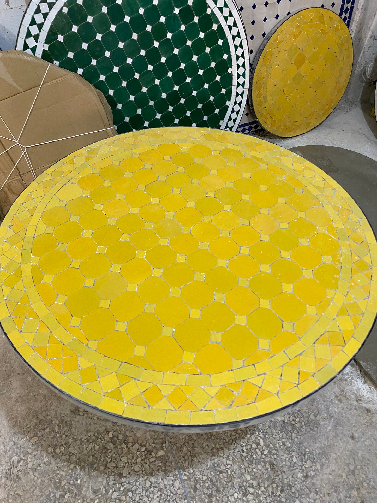 Golden Sunshine Mosaic Table