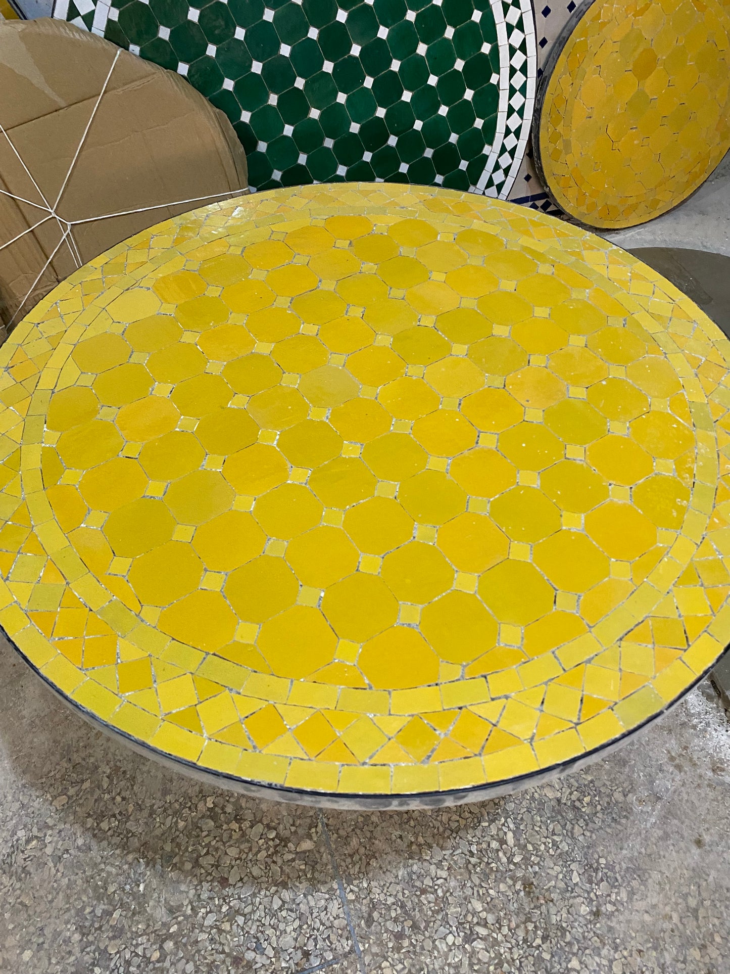 Golden Sunshine Mosaic Table