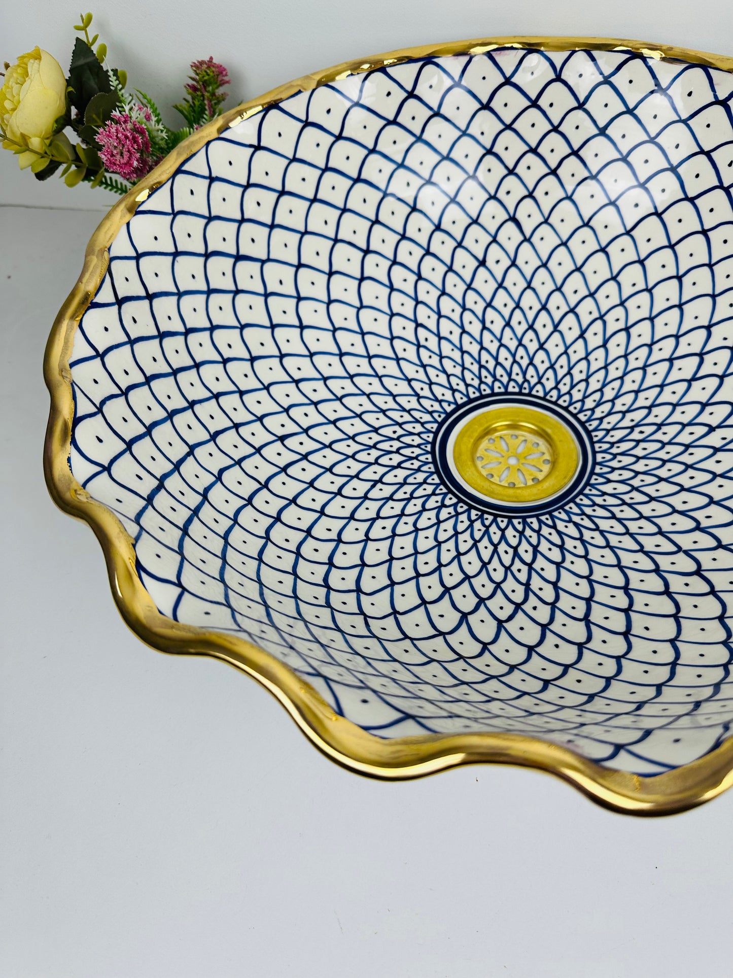 Golden Ceramic Sink
