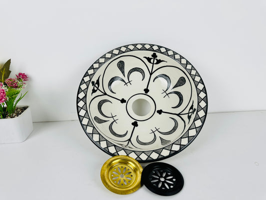 Lunar Mist: Handcrafted Ceramic Sink in Gray Moon Tone