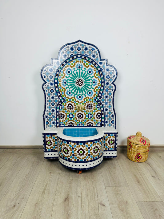 Moroccan Zellige Fountain – A Timeless Masterpiece
