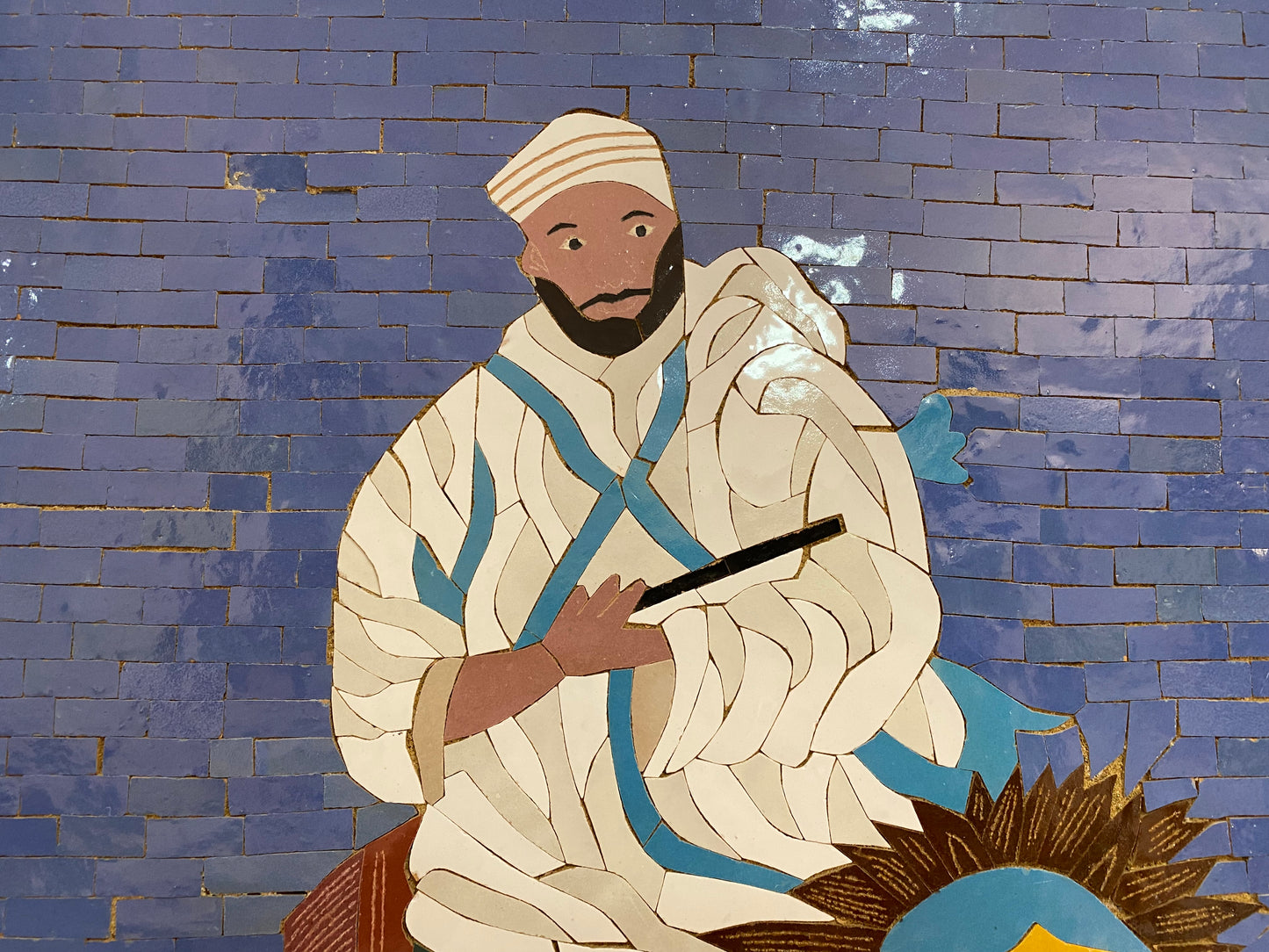 Mosaic Artwork: Moroccan Tbourida Warrior – A Legacy of Strength