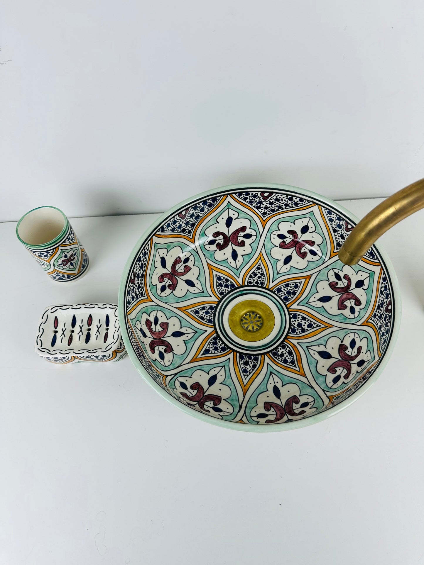 Colorburst Brilliance: Handmade Multicolor Ceramic Sink