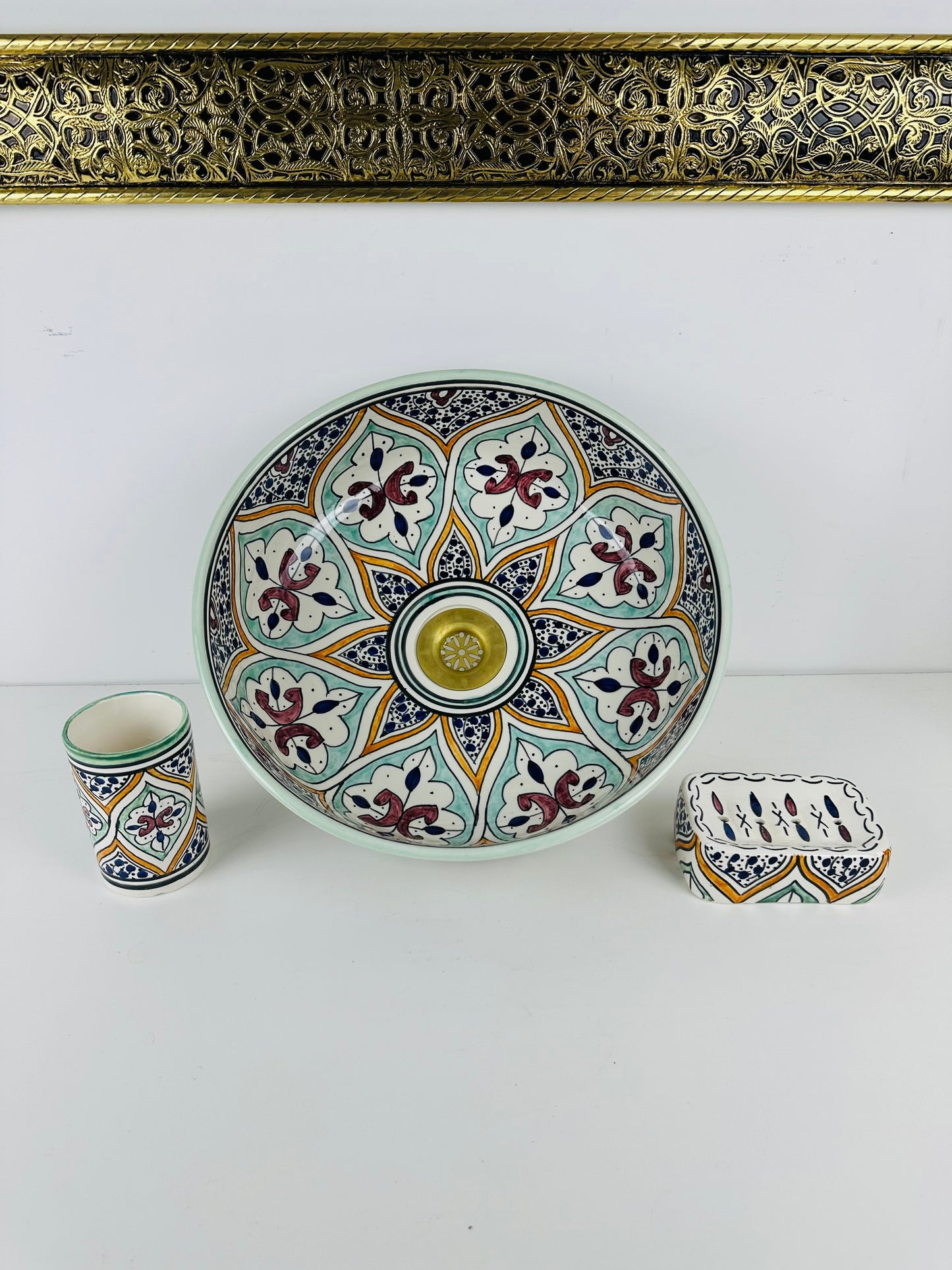 Colorburst Brilliance: Handmade Multicolor Ceramic Sink