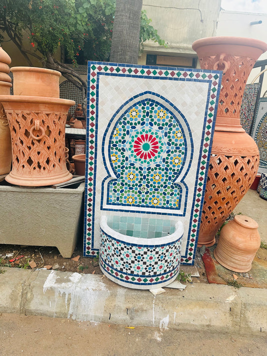 Handcrafted Moroccan Zellige Fountain – A Touch of Timeless Elegance