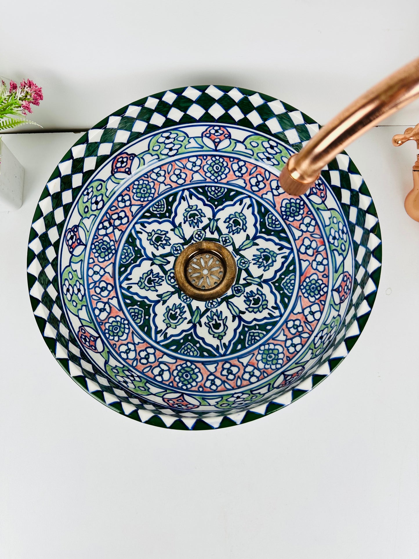 Colorful Cascade: Handcrafted Ceramic Sink in Multiple Colors