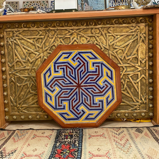 Geometric Harmony Mosaic – Moroccan Zellige Art
