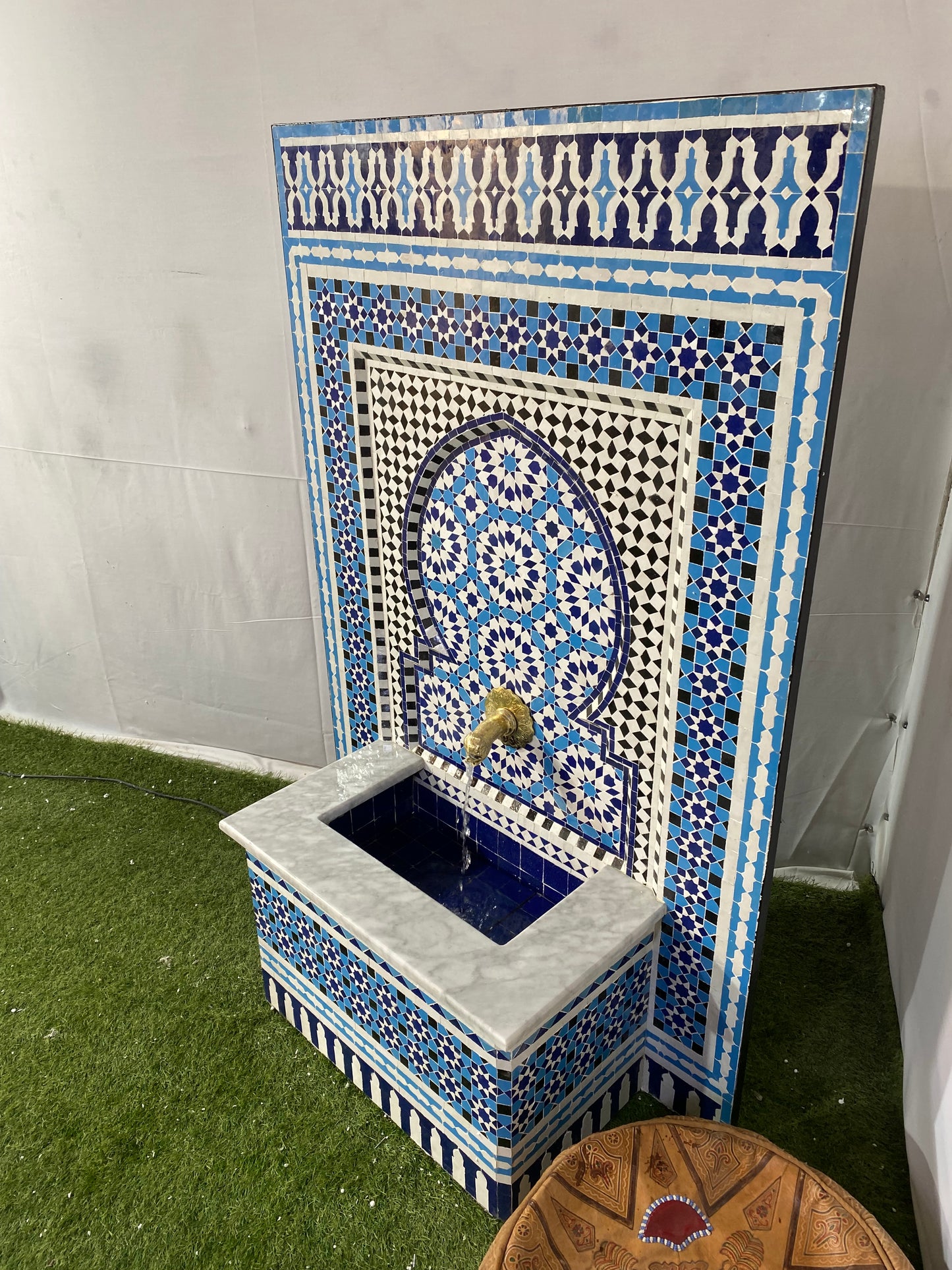Royal Blue Moroccan Fountain – A Statement of Elegance
