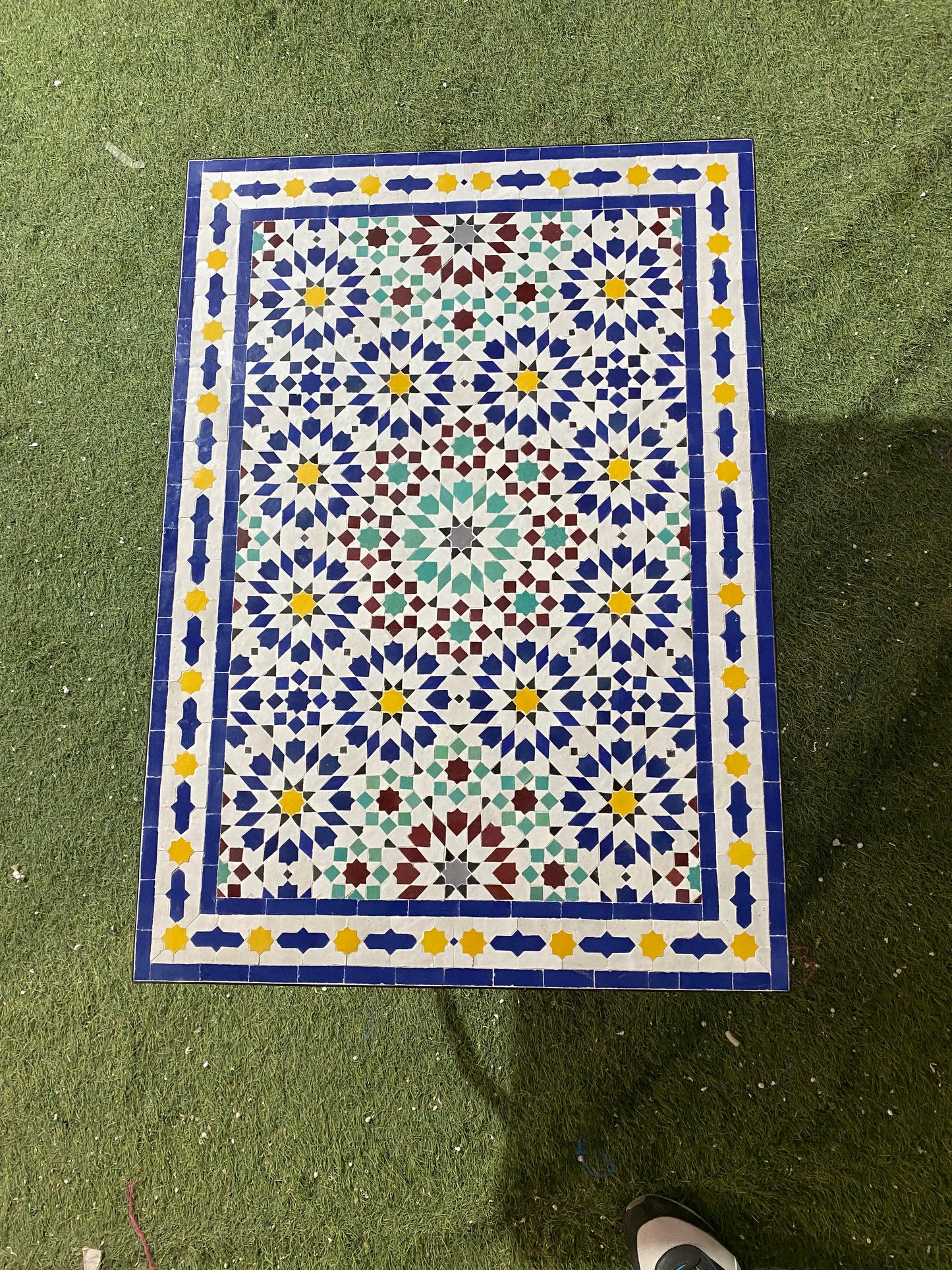 Handmade Moroccan Zellige Mosaic Table – A Timeless Work of Art
