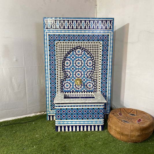 Royal Blue Moroccan Fountain – A Statement of Elegance