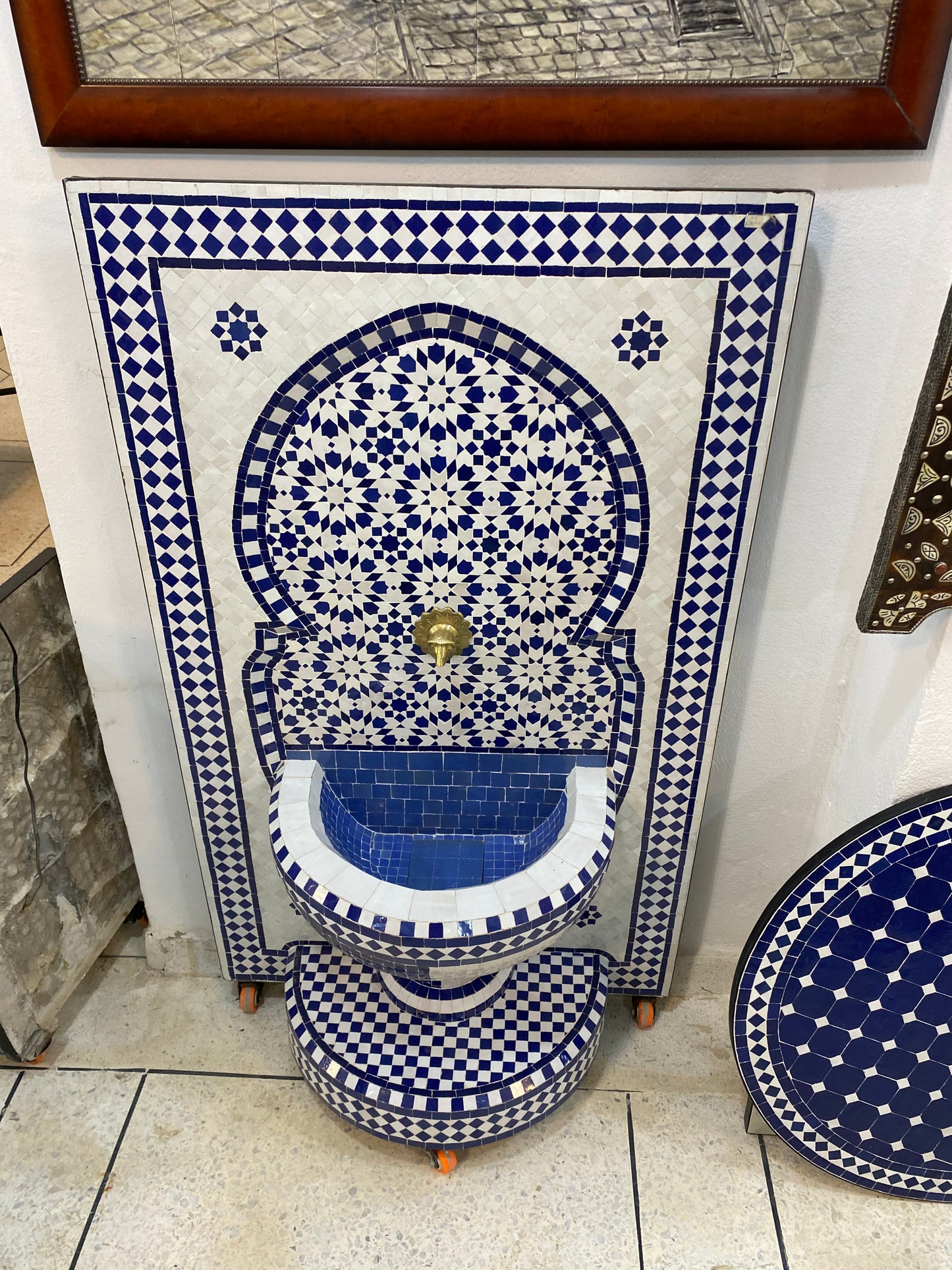 Handmade Moroccan Zellige Fountain – A Masterpiece of Timeless Elegance