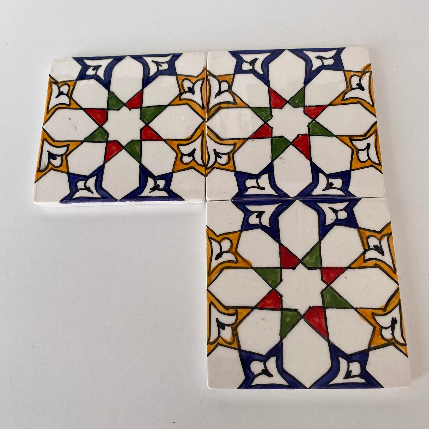 Moorish Star Mosaic Tile 4"x4"