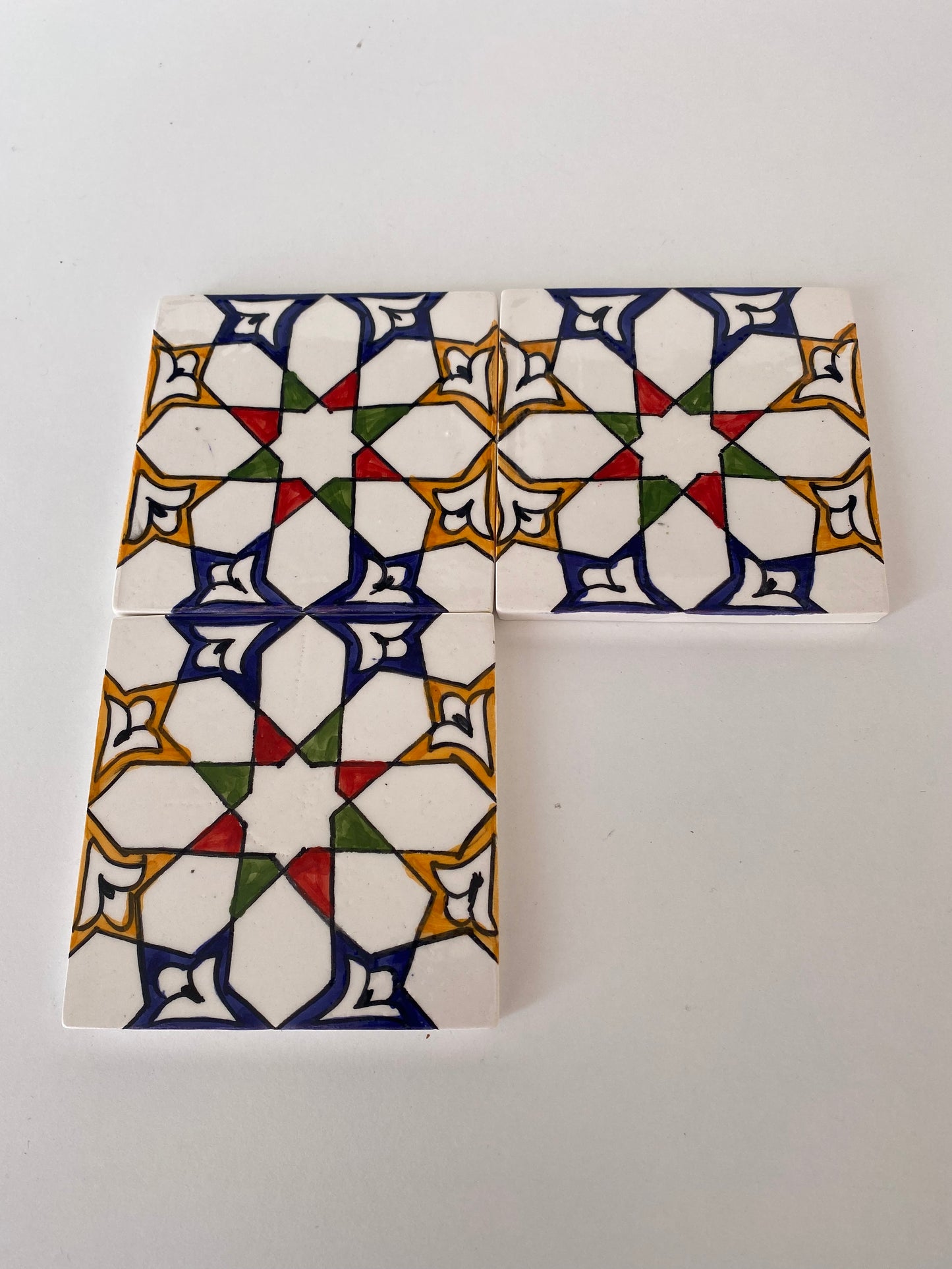 Moorish Star Mosaic Tile 4"x4"