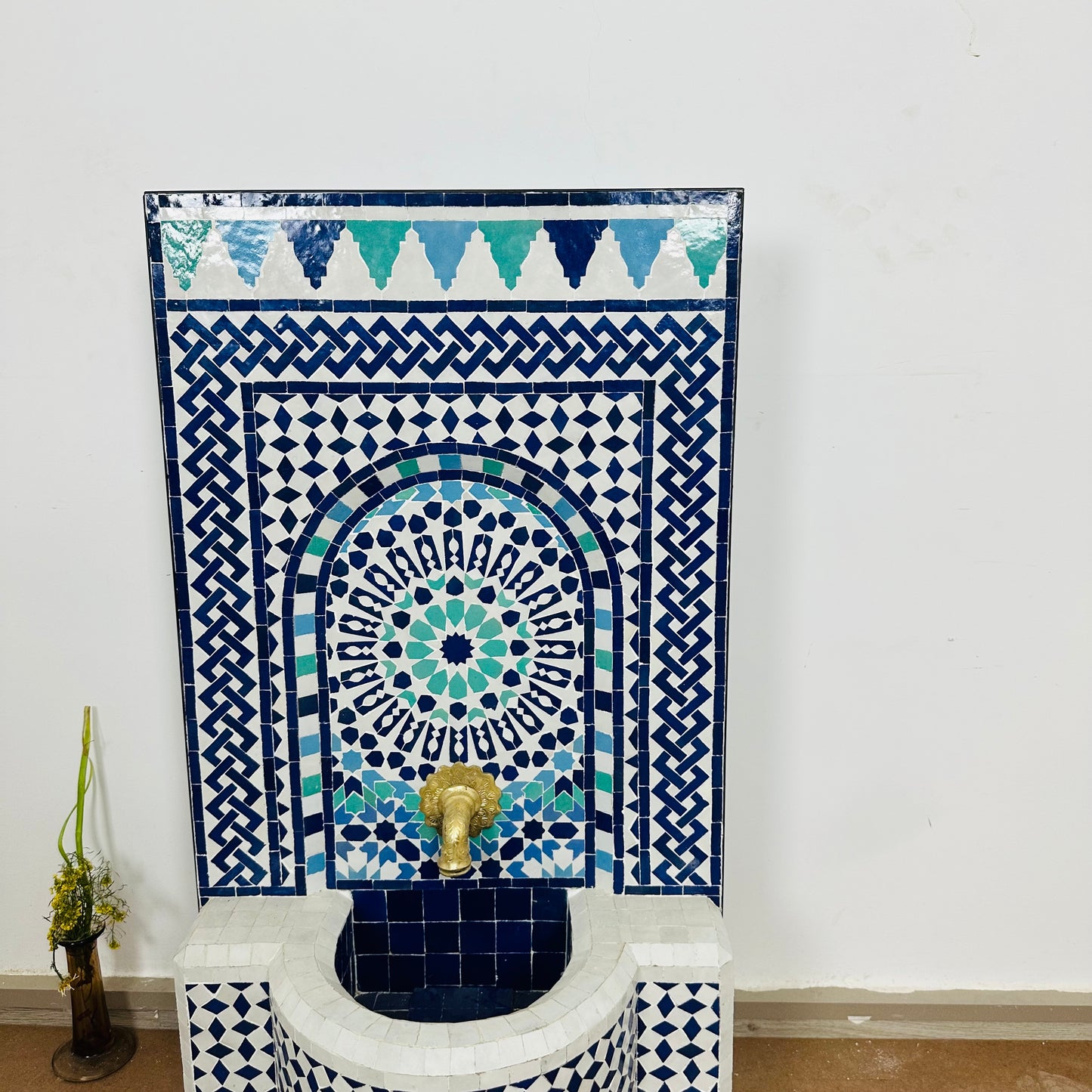 stunning Moroccan Zellige fountain