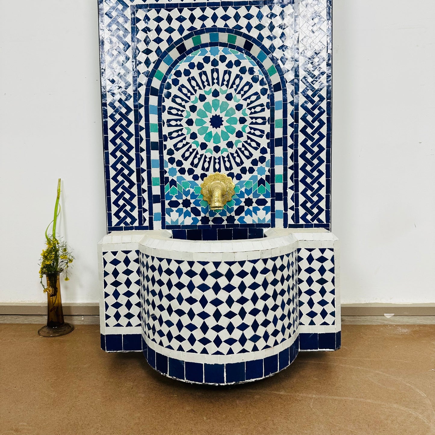 stunning Moroccan Zellige fountain