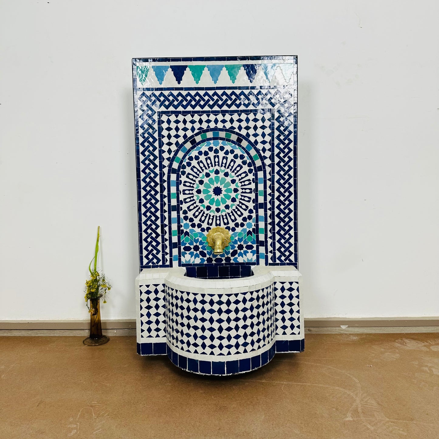 stunning Moroccan Zellige fountain