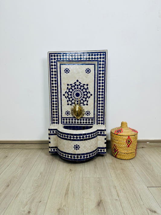Handcrafted Moroccan Zellige Fountain – A Timeless Masterpiece