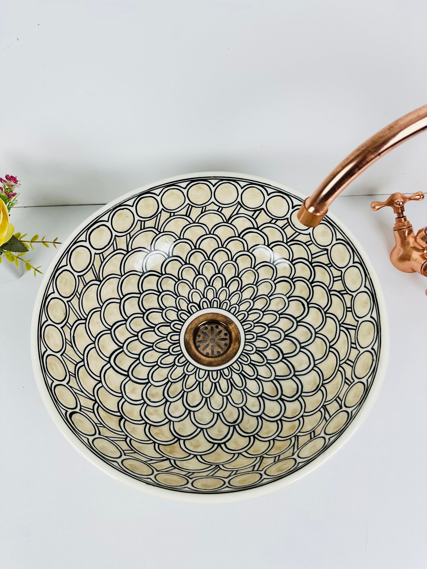 Sandy Shore: Handcrafted Ceramic 100% handmade and hand painted