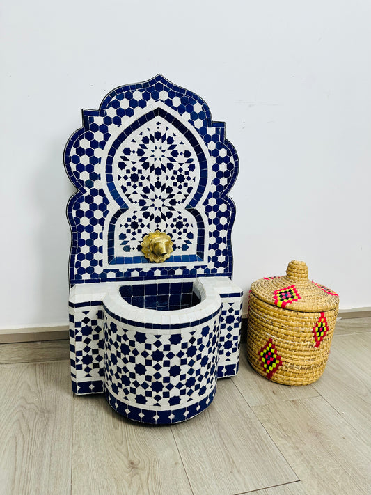 Moroccan Zellige Fountain – A Masterpiece of Art & Tradition