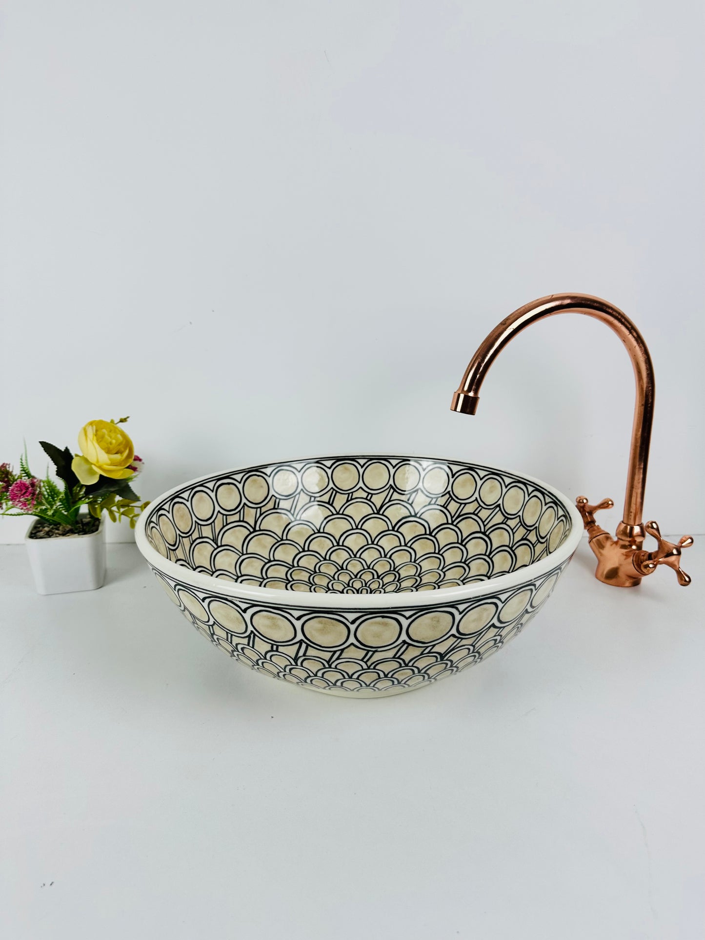 Sandy Shore: Handcrafted Ceramic 100% handmade and hand painted