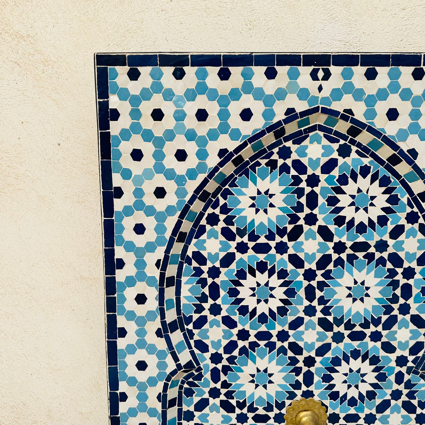 exquisite Moroccan Zellige fountain handcrafted
