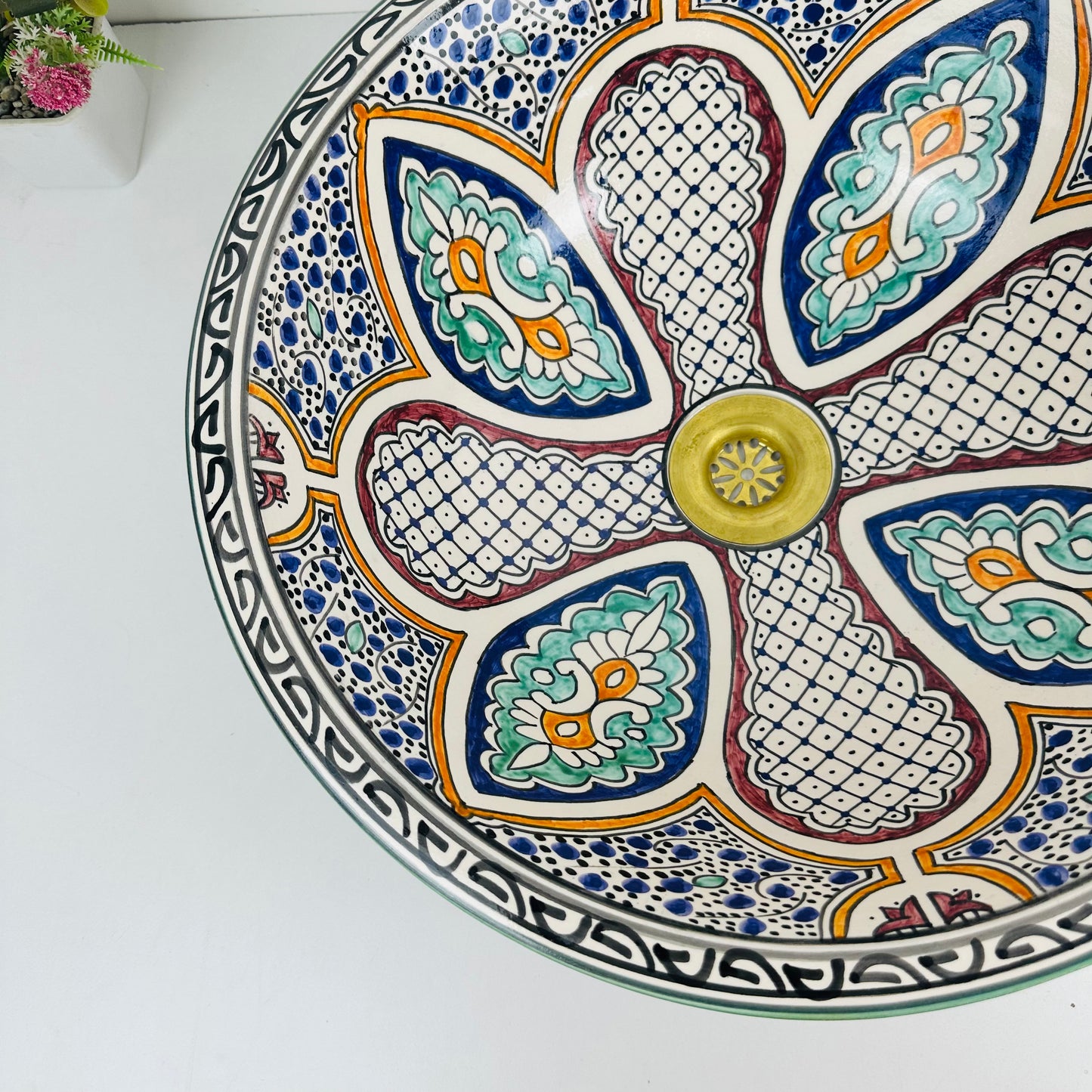 Versatile Harmony: Handcrafted Ceramic Sink with Diverse Shapes, Designs, and Colors