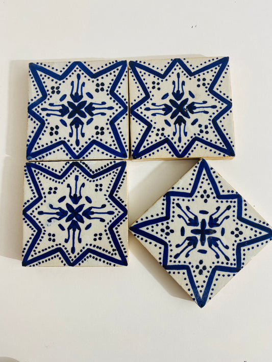 Blue Starburst Moroccan Tile