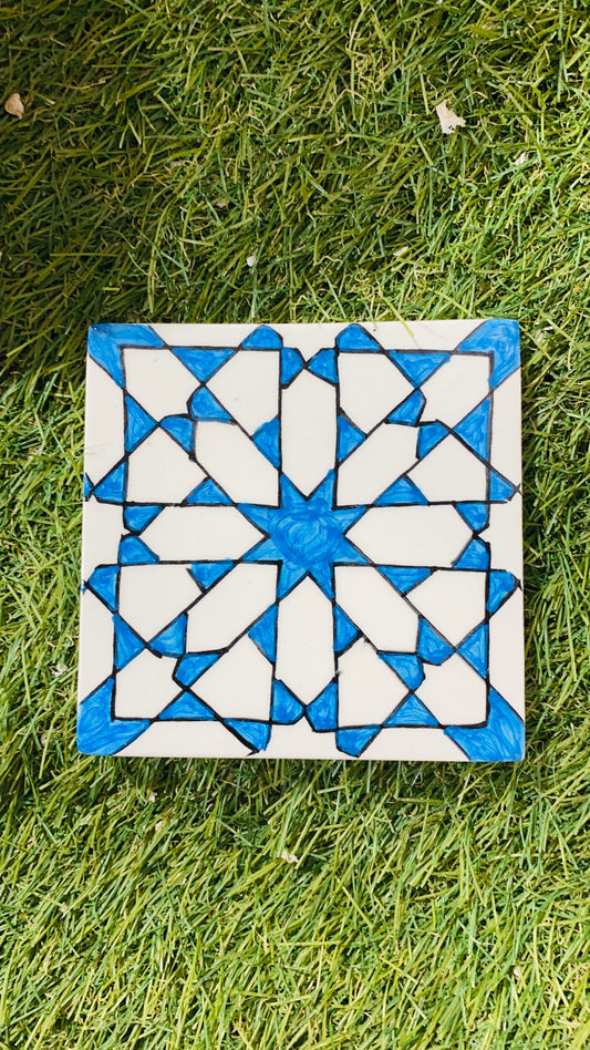 Azure Star Moroccan Zellige Tile