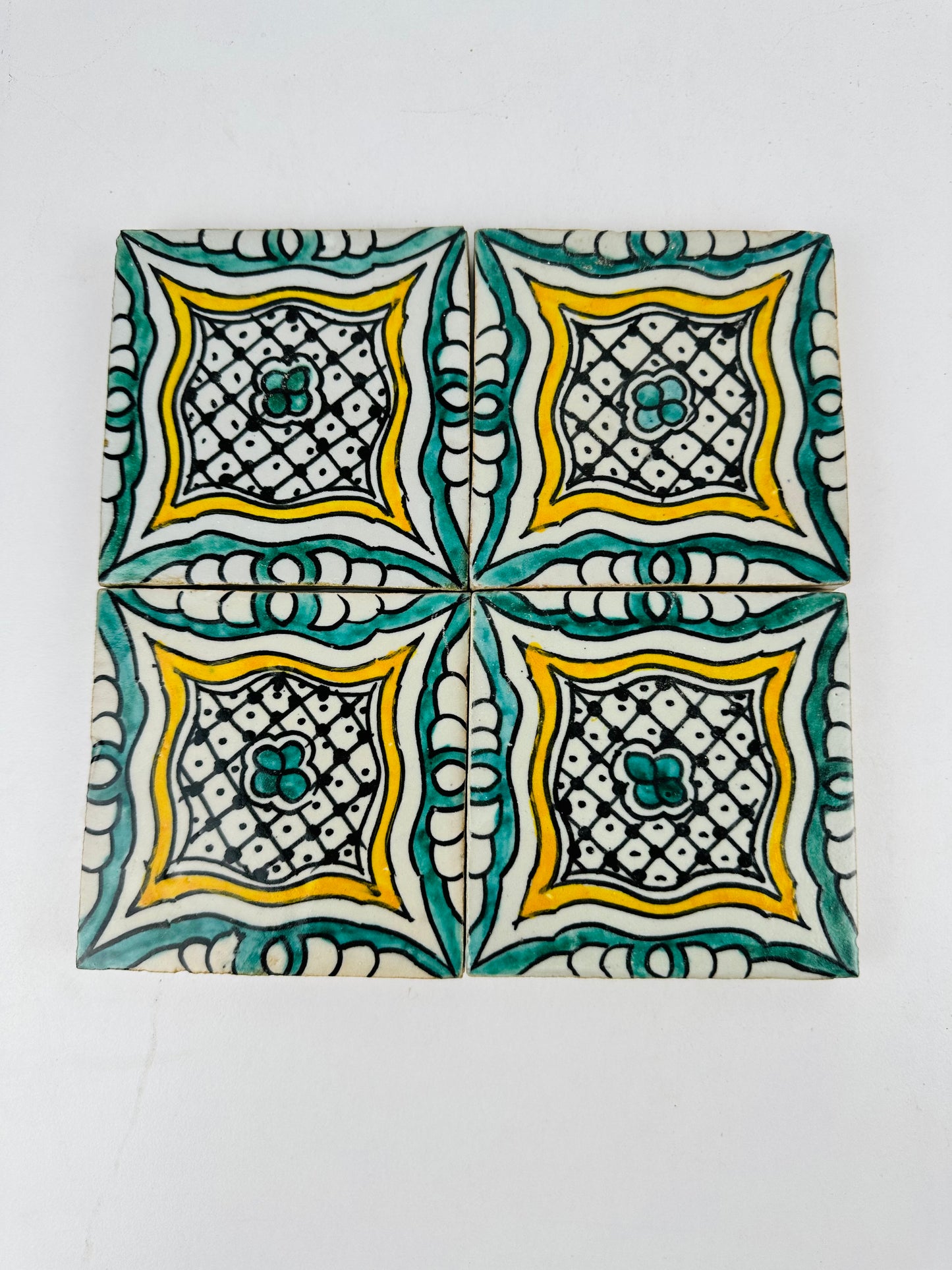 Golden Harmony Moroccan Zellige Tiles