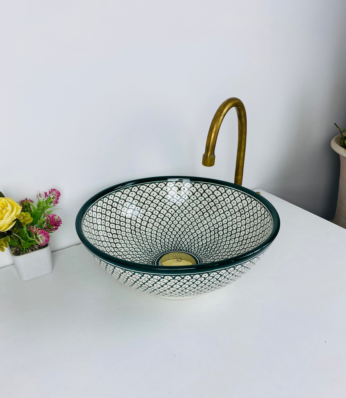 Marrakech Ceramic Bathroom vessel sink