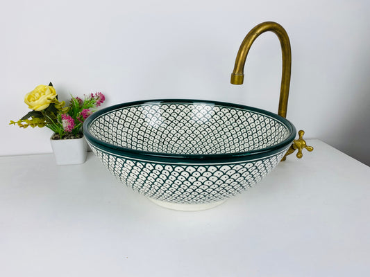 Marrakech Ceramic Bathroom vessel sink
