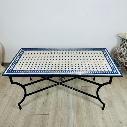 Handmade Moroccan Zellige Mosaic Table – A Fusion of Art & Tradition
