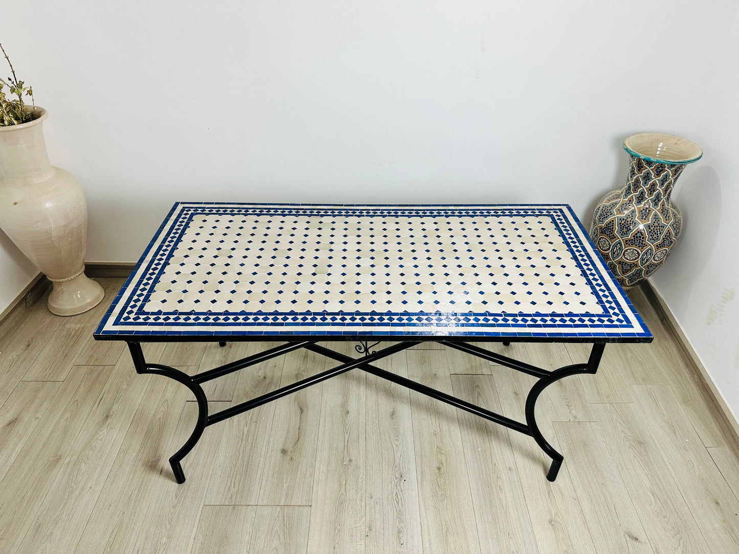 Handmade Moroccan Zellige Mosaic Table – A Fusion of Art & Tradition